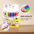 thumbnail image 4 of Chmadoxn Magic Popcorn Drawing Pens 6 Pack DIY Bubble Puffy 3D Art Drawing Pens Safe Heat Activated Color Paint Markers for Crafting Birthday Greeting Cards Multi-Surface, 4 of 8