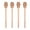 Straight Handle, variant on FacoFaco 4PCS Honey Mixing Stirrer, 6.3 Inches Wooden Honey Dipper, Honey Spoon Collecting Dispensing Drizzling Jam (Round Handle)
