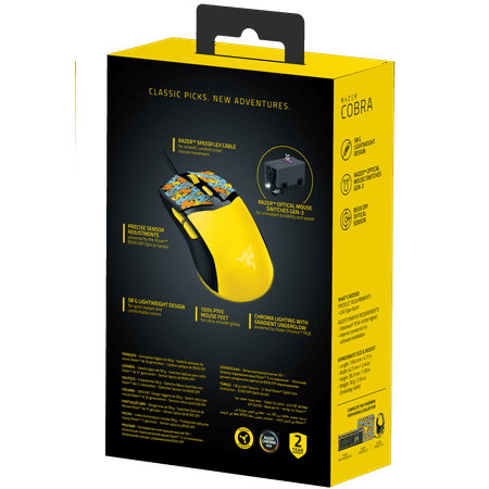 Razer - Cobra Lightweight Optical Gaming Mouse with Chroma RGB Lighting - Wired - Pokémon Edition