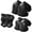 Black, variant on Gradient Color Kids Protective Gear Set Knee Pads for Kid 2-14 Years,W/ Adjustable Strap Kids/Youth Knee Pads Elbow Pads Wrist Guards Set for Inline Roller Skates,Cycling,BMX Bike,Skateboard,Scooter