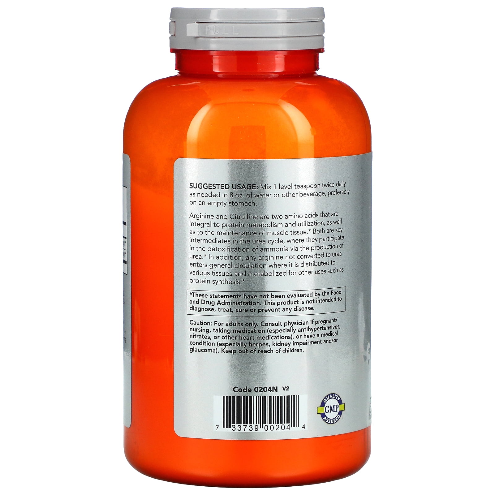 Now Foods, Arginine & Citrulline Powder, 12 oz