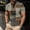 Multicolor a1, variant on Men's Short Sleeve T-Shirts, Color Block Patching Crew Neck Summer Lightweight Daily leisure Tops for Men Multicolor Size L