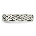 thumbnail image 4 of Auriga Fine Jewelry 925 Sterling Silver Antiqued Celtic Band for Women Size- 8, 4 of 6