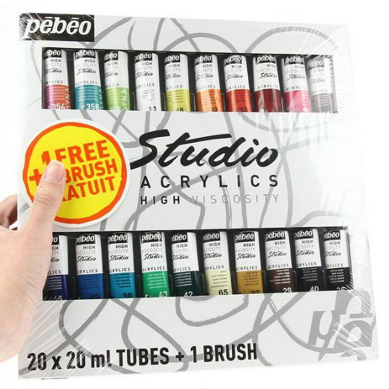 Pebeo Studio Acrylic Paint Set 20 x 20ml Tubes