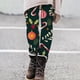 thumbnail image 2 of Gibobby Leggings deportivos mujer Leggings estampados con patrón de Papá Noel de temporada hasta los tobillos navideños para mujer(AG,G), 2 of 3