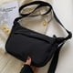 thumbnail image 2 of Bolso Hobo Bandolera Crescent Bag para Mujer Nylon Sólido Viajes, 2 of 9
