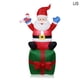 thumbnail image 4 of Kit de luz LED iluminada de Papá Noel, regalo, iluminación de Navidad, decoración de vacaciones, moldes de adorno de plástico, porche presente, enchufe de EE. UU. Jumpingount HA009022-02B, 4 of 6