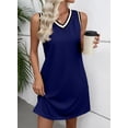 thumbnail image 2 of Vestido EVALESS, verano 2026, moderno, cuello en V, sin mangas para mujer, 2 of 5
