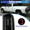 thumbnail image 6 of LED Tail Lights For 1994-2001 Dodge Ram 1500 Pickup;1994-2002 Dodge Ram 2500/3500 Pickup;1995-2002 Dodge Ram 4000 Pickup- Black Smoked Brake Lamps, 6 of 9