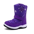 thumbnail image 4 of Kushyshoo Kids Snow Boots Waterproof Purple Heart Girls Winter Boot Big Kid Size 2, 4 of 7