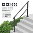 thumbnail image 1 of Kit de barandillas Handrail VEVOR para escaleras exteriores de 4 a 5 peldaños, 1 of 9