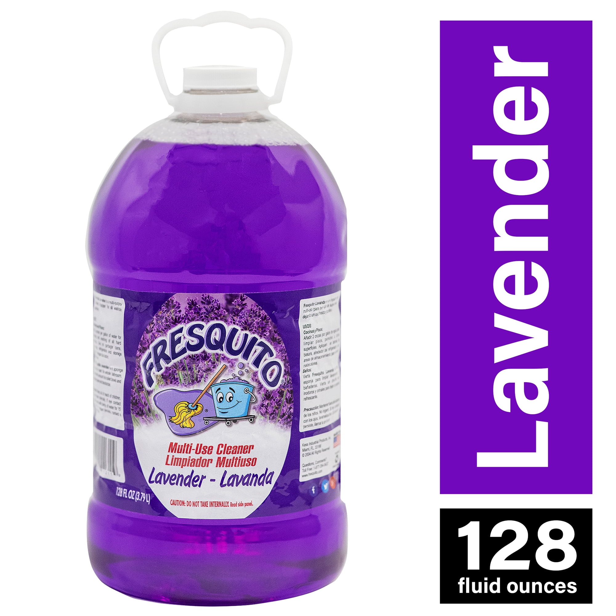 (4 pack) Fresquito Lavender Scented Multi-Use Cleaner, 128 Ounce