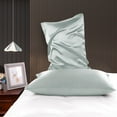 thumbnail image 3 of Unique Bargains Satin Pillowcases Zipper Closure 2pcs, 3 of 8