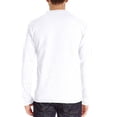 thumbnail image 3 of Frontwalk Mens Loose Fit Solid Color Tops Front Pocket Plain Basic Tee Henley Autumn T Shirts White M, 3 of 5