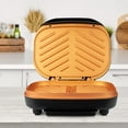 thumbnail image 2 of Brentwood TS-606BK 2-Serving Non-Stick 750w Indoor Electric Copper Grill and Panini Press in Black, 2 of 7