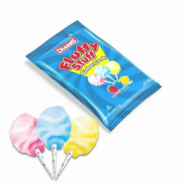 Fluffy Stuff Packaged Cotton Candy, 2.5oz, Assorted Flavors - Walmart.com