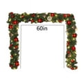 thumbnail image 3 of AZXY Christmas Garland Clearance Prelit,Battery Operated Christmas Garland with Lights, Christmas Indoor Decor with Led Lights,60in, 3 of 7