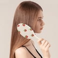thumbnail image 3 of Strawberry Artistic Hair Brush, Red Berry Pattern Detangling Paddle Brush, Sweet Fruit Design, 3 of 8