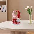 thumbnail image 5 of Valentine's Day Resin Desktop Decorations Kissing Couple Figurines Holding heart with Love written Valentines Elf Table Decor for Home Indoor Decor Sweet Gifts for Him Her(4.8 Inch), 5 of 9