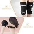 thumbnail image 7 of PBPBOX 1Pair Volleyball Knee Pads Black Thick Foam Shock Absorption Breathable Sports Protection, 7 of 7