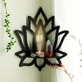 thumbnail image 2 of Estantes de Pared de Cristal de Loto - 2-Pack de Estantes Flotantes de Madera hechos a mano para Cristales, Piedras, Plantas, Decoración Boho y Yoga (8.66 Pulgadas), 2 of 8