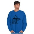 thumbnail image 5 of Spiritual Animal Elephant Triangle Sweatshirt for Men or Women Brisco Brands M, 5 of 6