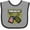 Heather and Black, variant on Inktastic Proud Military Son Boys Camo Flag Boys Baby Bib