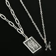 thumbnail image 6 of Claire's Girls Silver Pisces Zodiac Sign Necklace Set, Lobster Closure, 2-Pack, 6 of 6