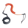 thumbnail image 3 of Vsenkes Coiled Surfboard Leash Lightweight Paddle Leash for Outdoor Shortboard Kayak Orange, 3 of 9