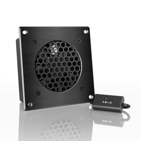 ac infinity airplate s1, quiet cooling fan system 4" with speed control,  for home theater av cabinets