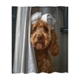thumbnail image 2 of Bathroom Shower Curtain Proof Printed Shower Curtain Bathroom Curtain Toilet Partition Curtain No Need To Punch Holes To Provide Hook, 2 of 6