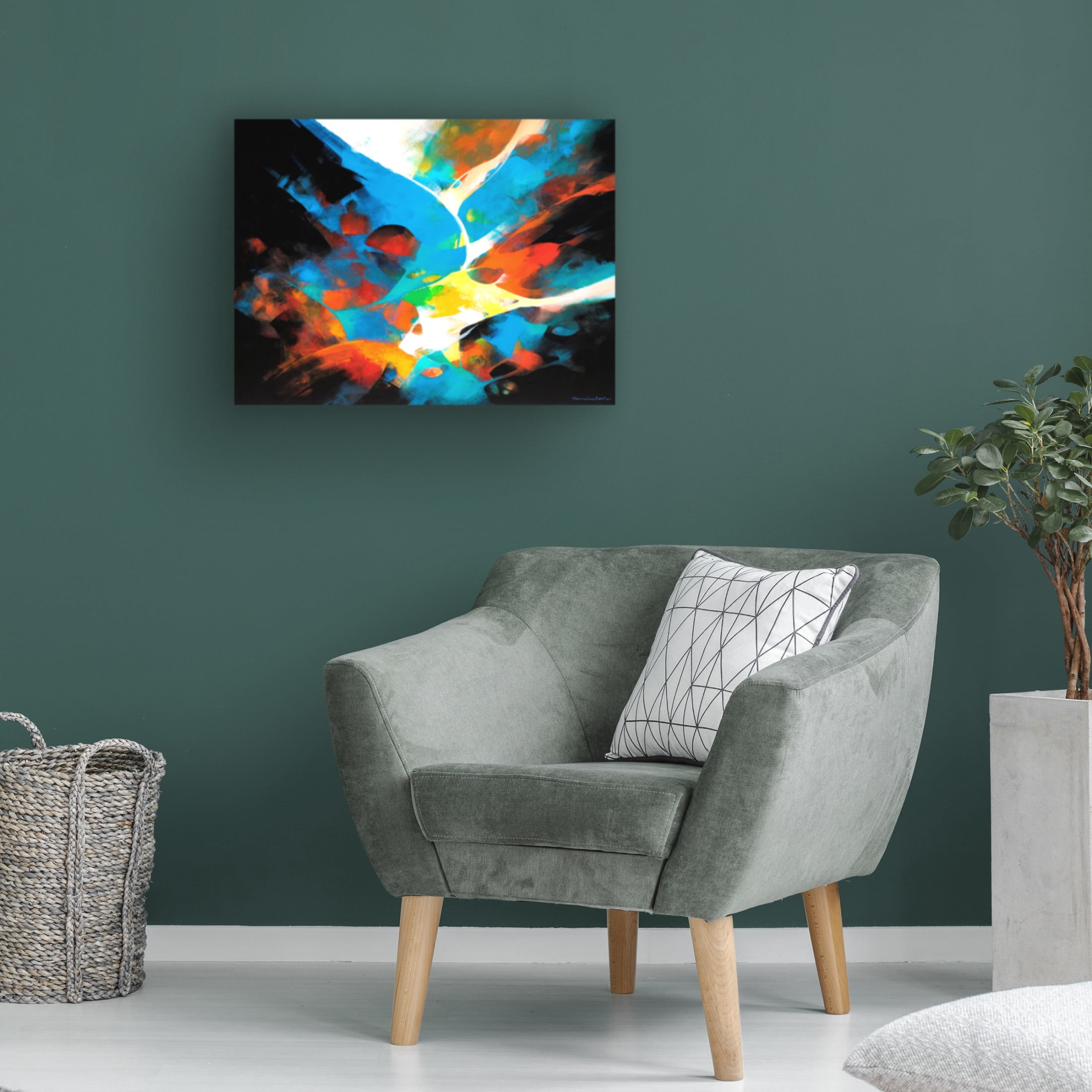 Canvas Wall Art - Thomas Leung 'Creation' Wall Art for Living Room, Bedroom, or Office Décor by Trademark Fine Art - 19 x 14 Inches