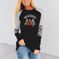 thumbnail image 1 of Pntutb Moda Mujer Cuello Redondo Manga Larga Estampado Casual Camiseta Blusa Pntutb Pntutb-8354, 1 of 5