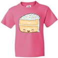 thumbnail image 3 of Inktastic Cute Smiling Cake with Confetti Sprinkles Youth T-Shirt, 3 of 5