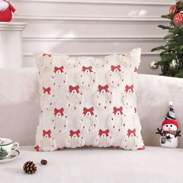 Funda de Almohada Navideña de 45 X 45 Cm - Decoración Navideña - Decoración Del Hogar