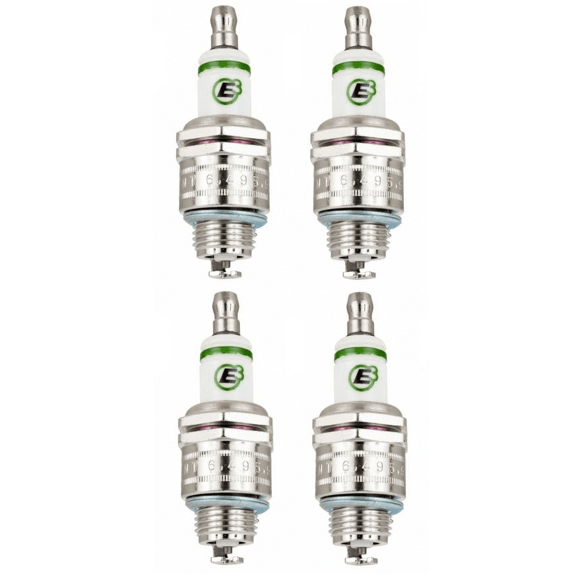 E3 E3.10 Spark Plug DiamondFire 14mm .375" Gasket Seat Non-Resistor - 4 PACK