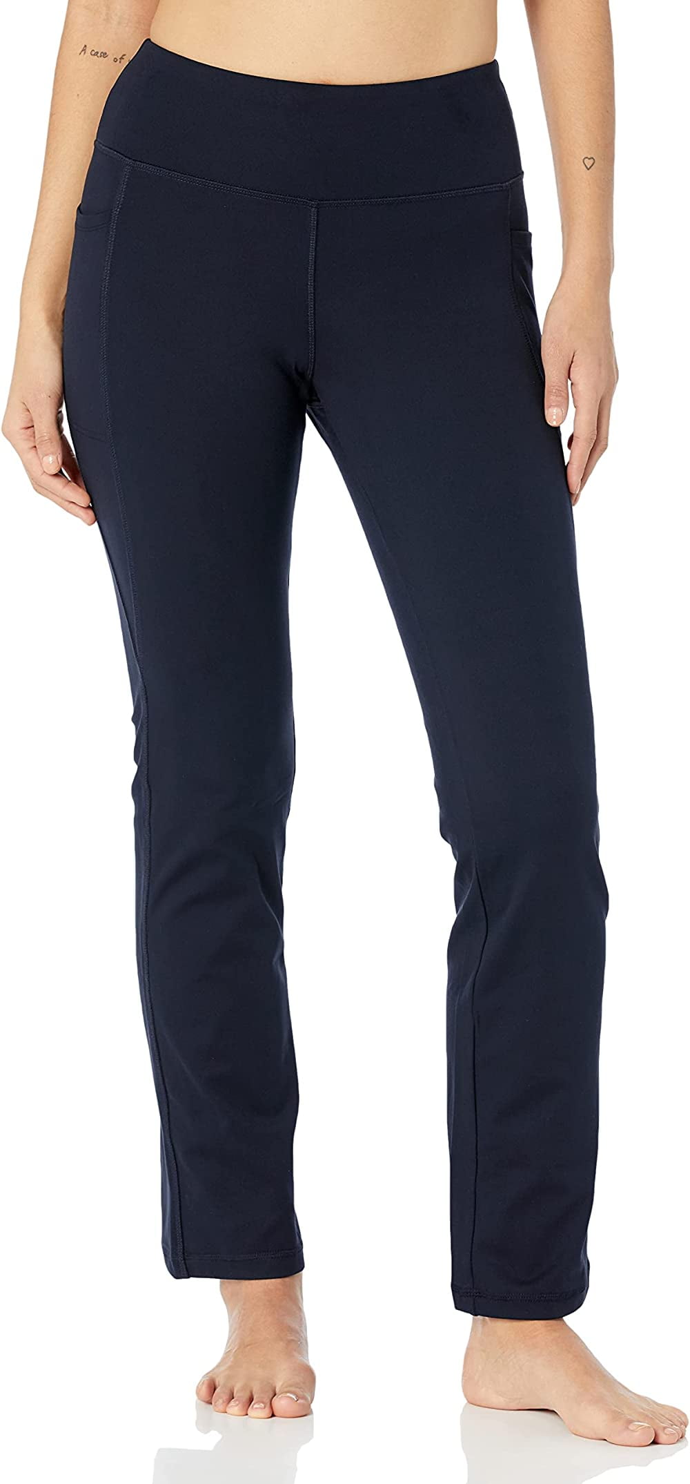 Jockey Women's Premium Pocket Yoga Pant (Neo Navy, XS)
