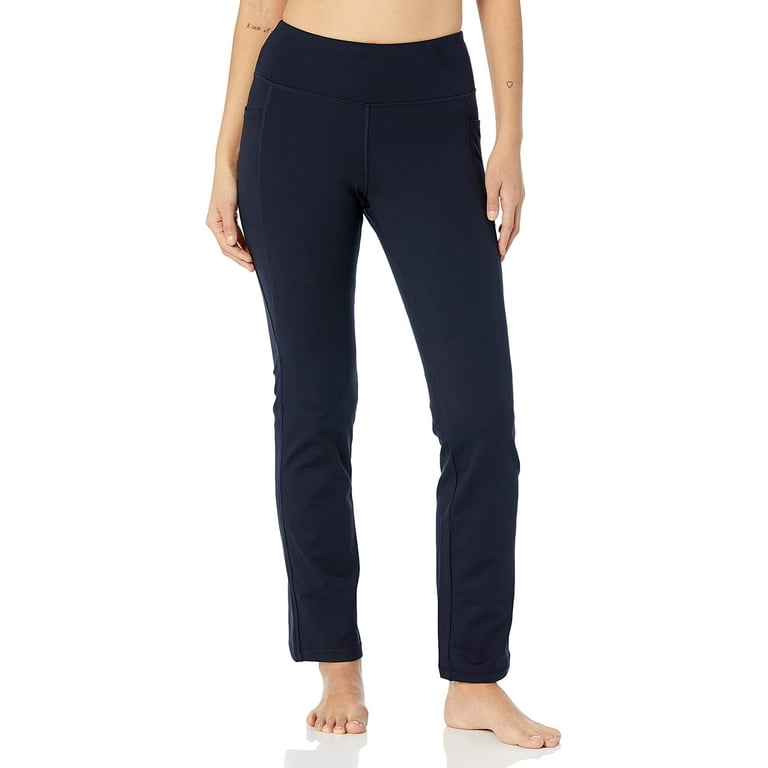 Jockey Women's Premium Pocket Yoga Pant (Neo Navy, XS)