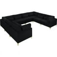 thumbnail image 1 of Meridian Furniture Julia Noir Velours Modulaire Sectionnel, 1 of 7