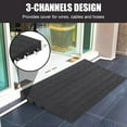 thumbnail image 3 of Heavy Duty Rubber Curb Ramp - 15 Ton (33,000 lbs) Capacity Car Ramp, 4.1" Rise Height Driveway Curb Ramps, Durable Rubber Bridge Threshold Ramp for Loading Dock, Garage & Sidewalk, 3 of 5