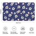 thumbnail image 3 of Pioneer Flower Floral Print Pattern Bathroom Rugs Mat, Non Slip Microfiber Bathroom Rug with Rubber Backing, Soft Mats for Bathroom Floor Tub Shower, 17"x30", 3 of 5