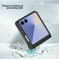 thumbnail image 6 of ELEHOLD Shockproof Flip Case for Samsung Galaxy Z Flip 7 2025 with Card Holder, Anti-Scratch Hands-Free Use Spring Hinge Kickstand Foldable Stand Rugged Case ,Black, 6 of 7