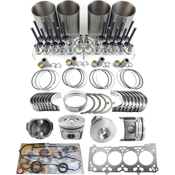 V2607 Engine Overhaul Rebuild Kit For Kubota V2607T V2607-DI V2607 Engine Piston Round Combustion Chamber 45.5mm