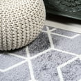 thumbnail image 3 of JONATHAN Y SUPERSOFT 5 x 8 Area Rug, Tumbling Blocks Modern Geometric - Gray/White, SEU101F-5, 3 of 10