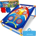 thumbnail image 1 of Juego de lanzamiento de pufs ABERLLS con temática de cohetes con 8 pufs, 1 of 7