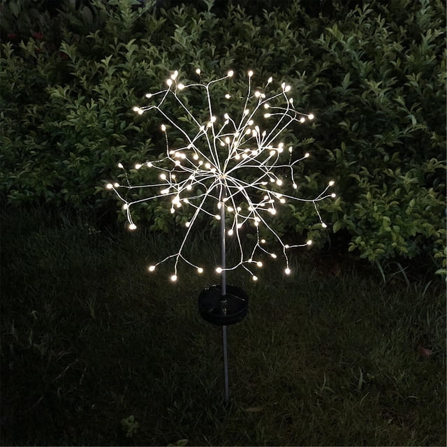 105 Lámpara de arreglo floral con luz solar LED Cinturón blanco cálido LingWen 1327533344609