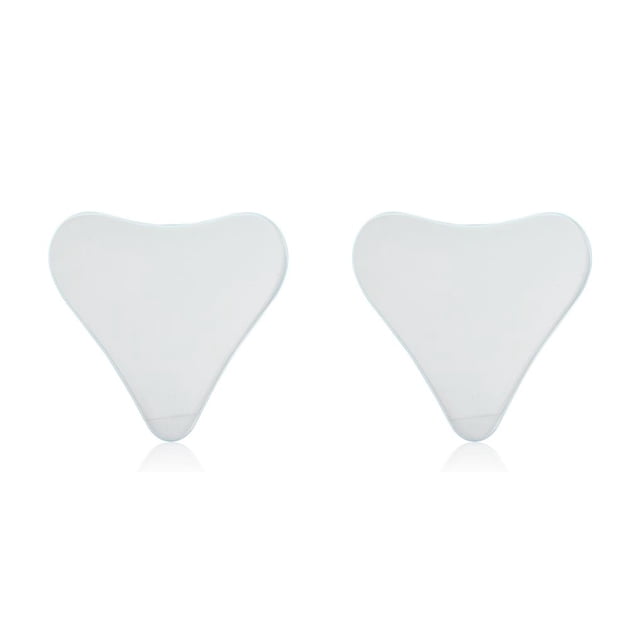 Vogacara Almohadilla de silicona antiarrugas para el pecho, portátil, cómodo, parche de eliminación de arrugas, dormitorio interior, accesorios para la Forma de corazón 2piezas Vogacara CBP160675