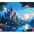 thumbnail image 4 of Fairytale Castle Backdrop Banner for Kids Party Wedding Photo Shoot Birthday Decoration Events Magical Background Props, 4 of 4