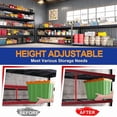 thumbnail image 4 of 84''H Garage Shelving Unit, Black Storage Shelf, 5 Tiers Storage Racks, Free Standing Heavy Duty Metal Adjustable Shelves, 4 of 5