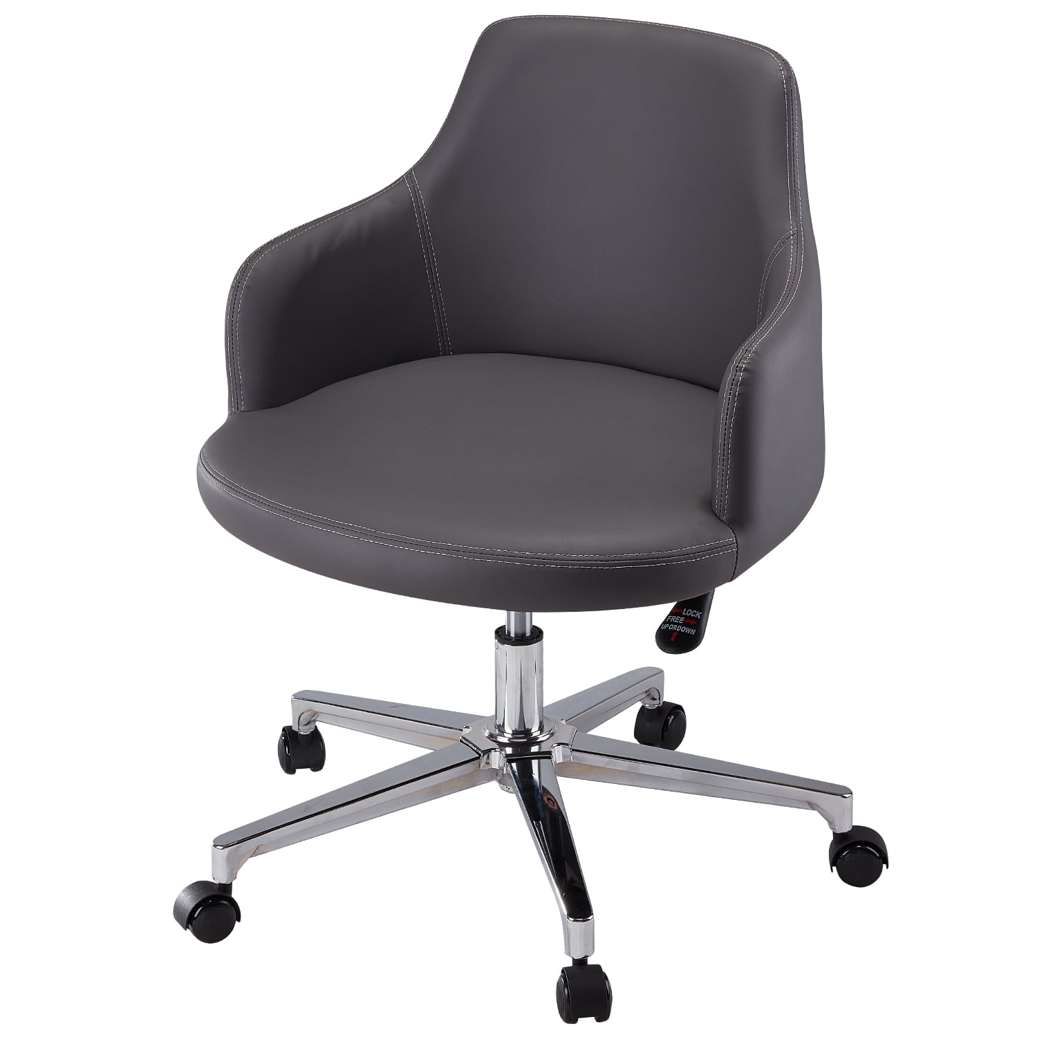 Leather Fabric Office Chair with Five PointedStar Casters
